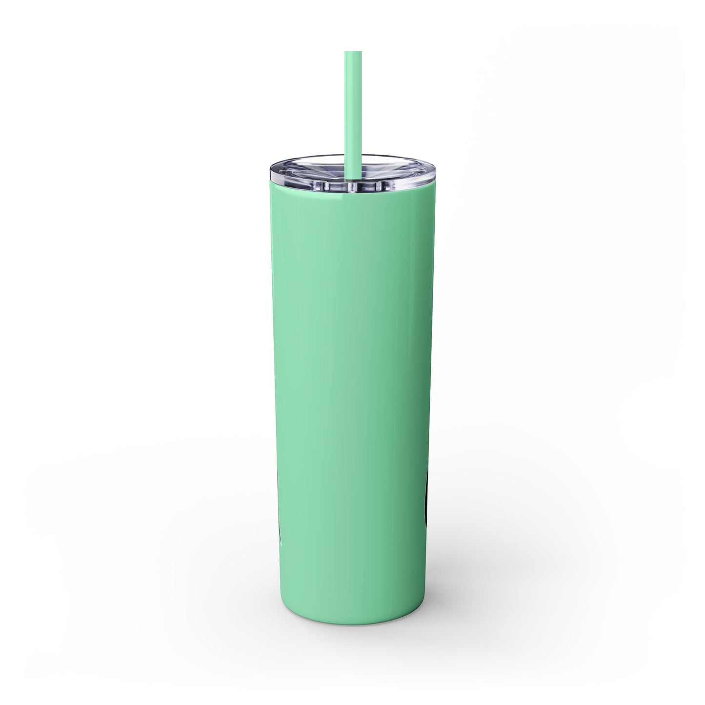 F CANCER Skinny Tumbler with Straw, 20oz