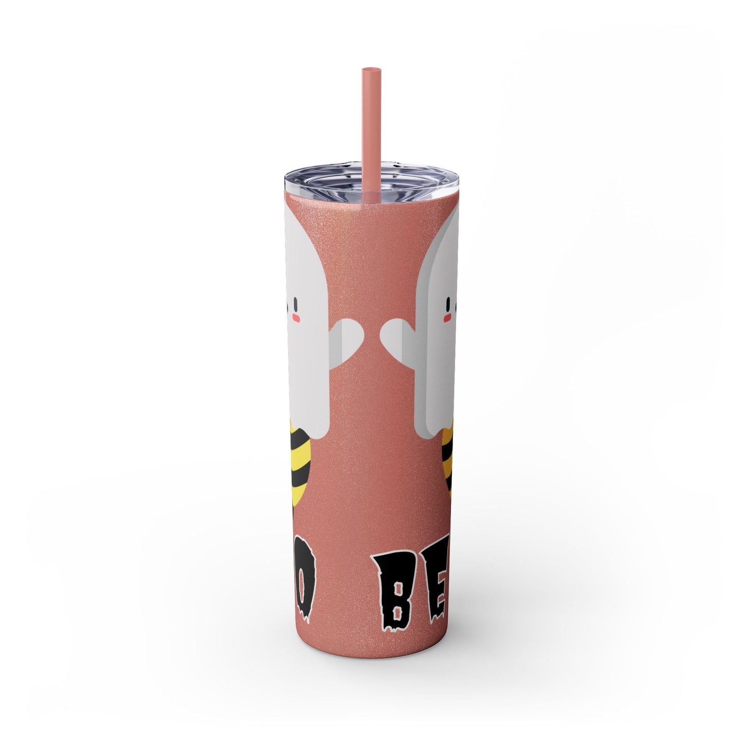 Boo Bees Skinny Tumbler with Straw, 20oz