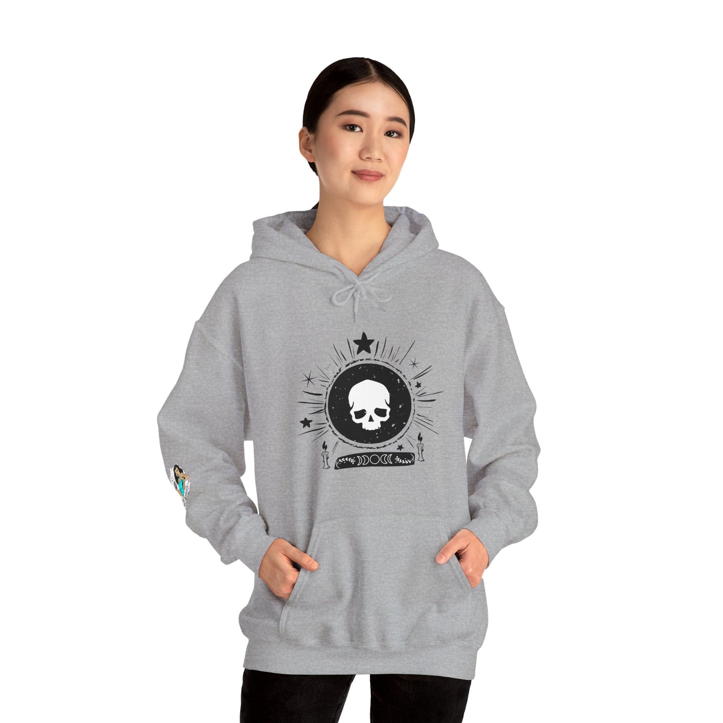 Skull Design Unisex Heavy Blend™ Hooded Sweatshirt