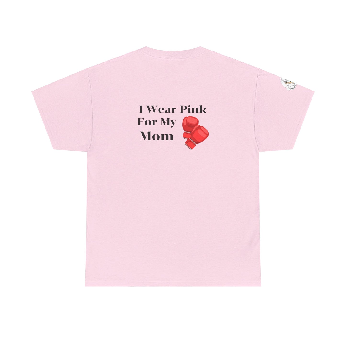 Breast Cancer Fight for Mom Unisex Heavy Cotton Tee