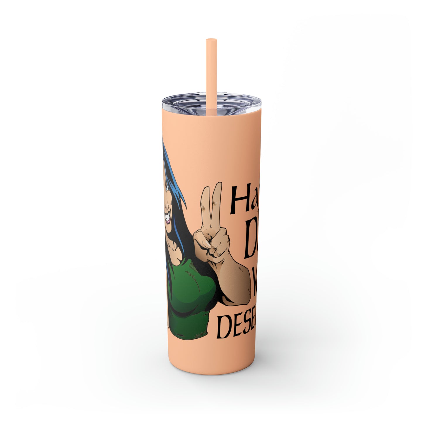 Skinny Tumbler with Straw, 20oz