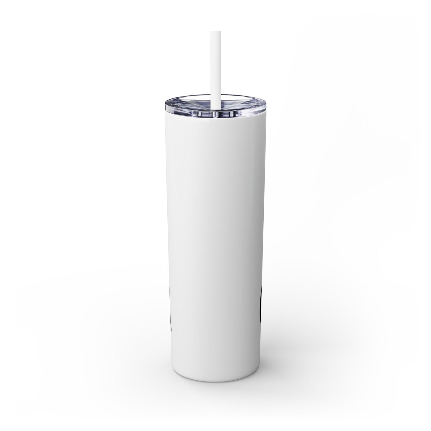 F CANCER Skinny Tumbler with Straw, 20oz