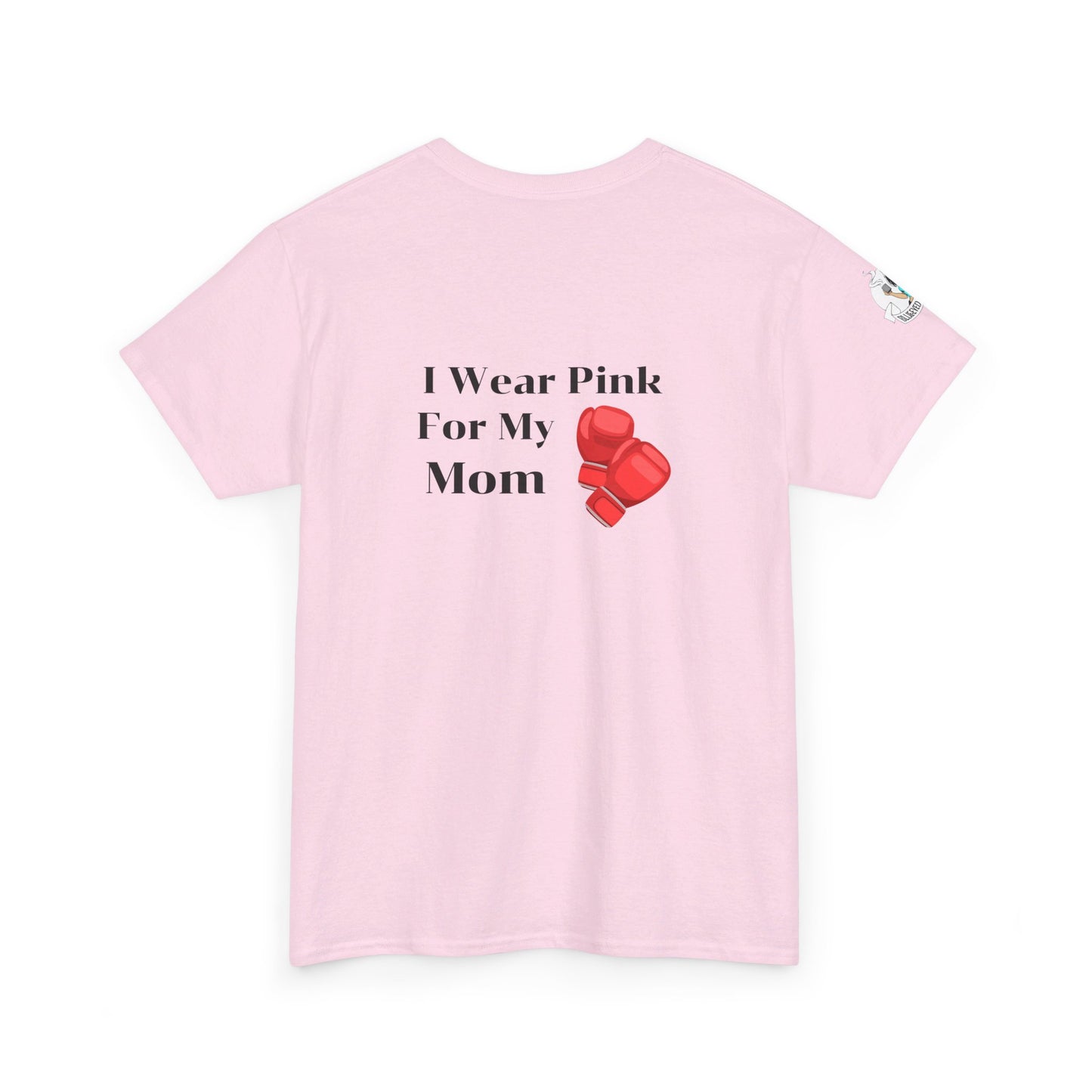 Breast Cancer Fight for Mom Unisex Heavy Cotton Tee