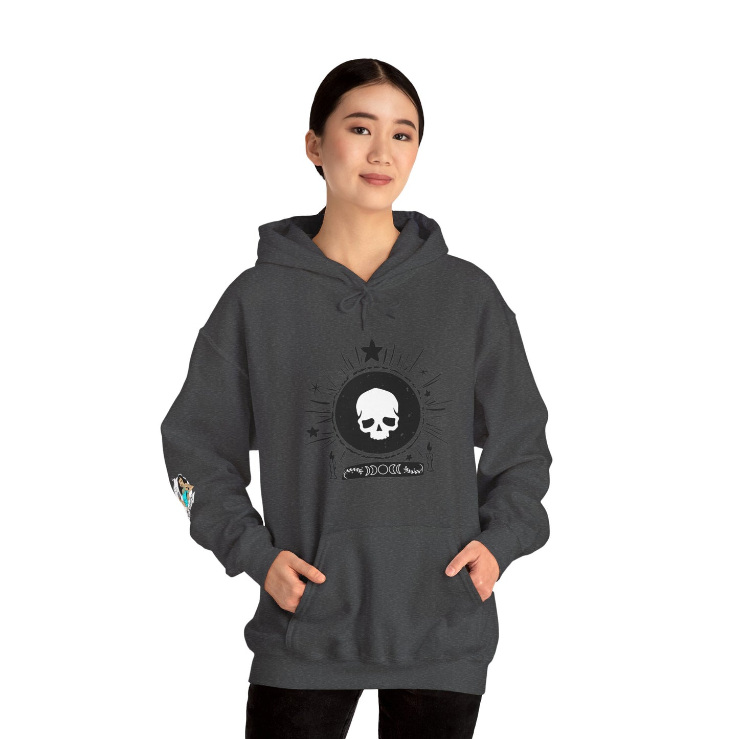 Skull Design Unisex Heavy Blend™ Hooded Sweatshirt