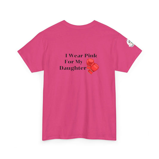 Breast Cancer Fight for Daughter Unisex Heavy Cotton Tee