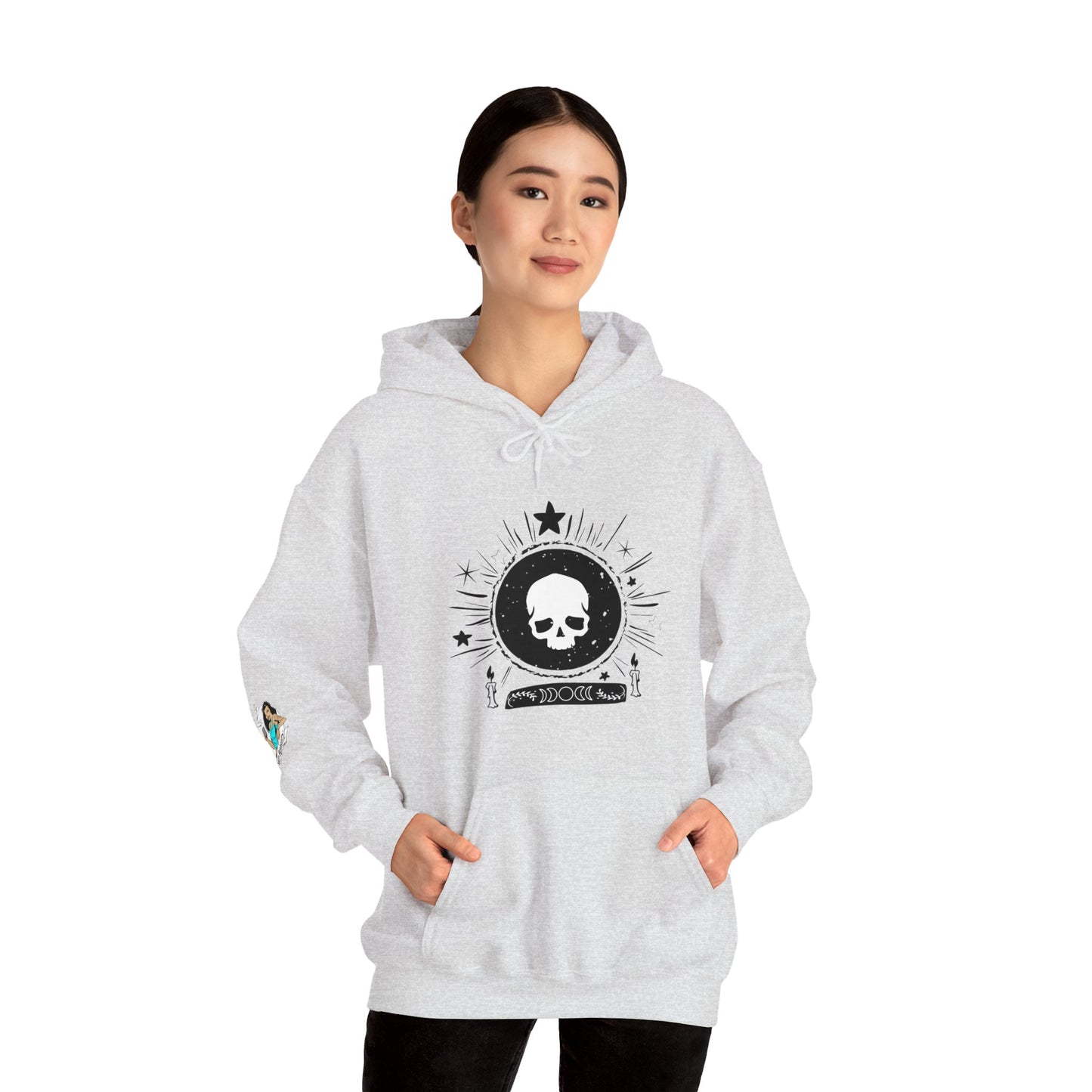 Skull Design Unisex Heavy Blend™ Hooded Sweatshirt