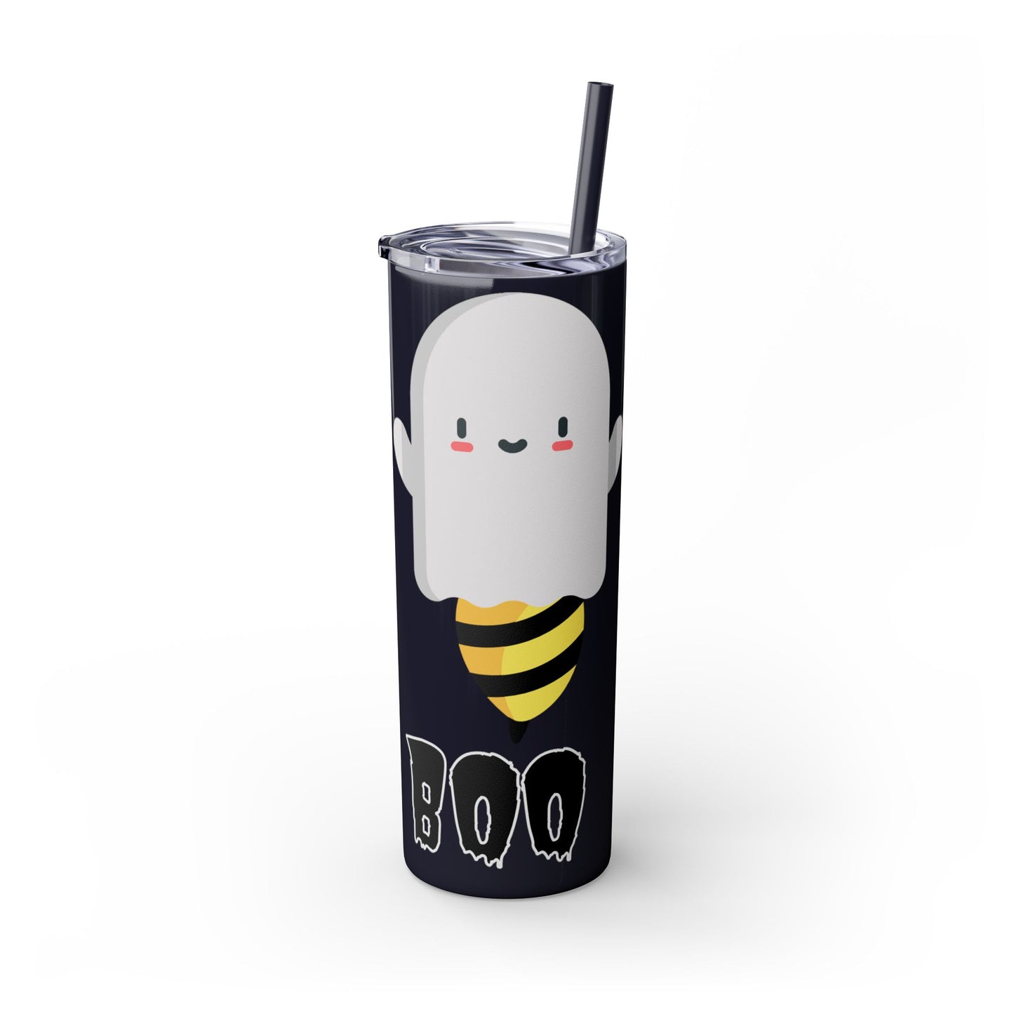 Boo Bees Skinny Tumbler with Straw, 20oz