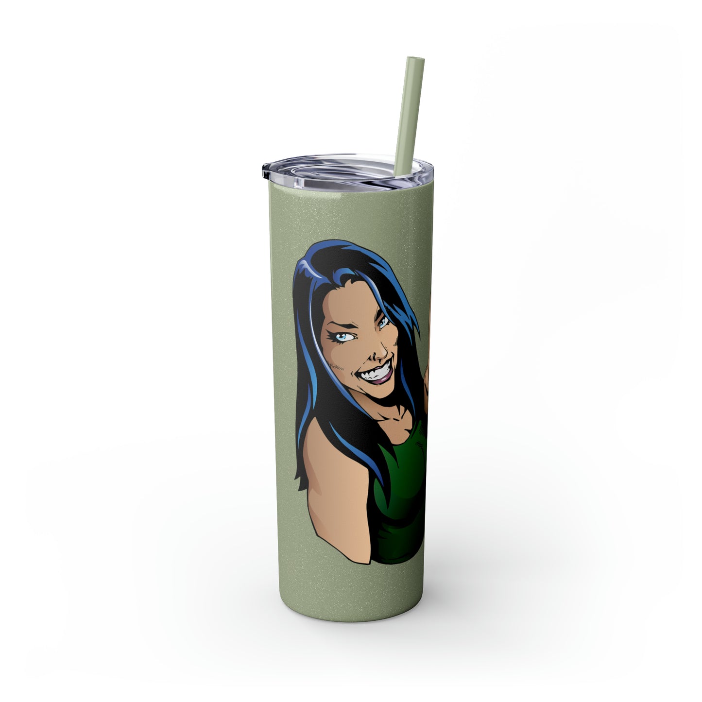 Skinny Tumbler with Straw, 20oz