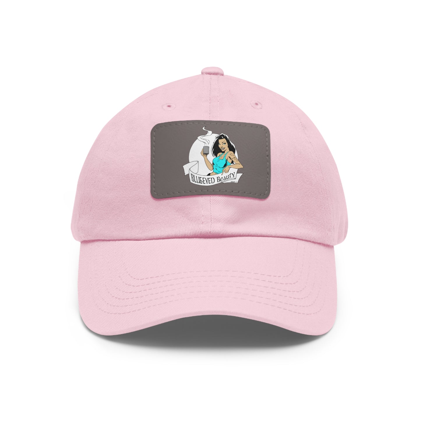 Dad Hat with Leather Patch (Rectangle)