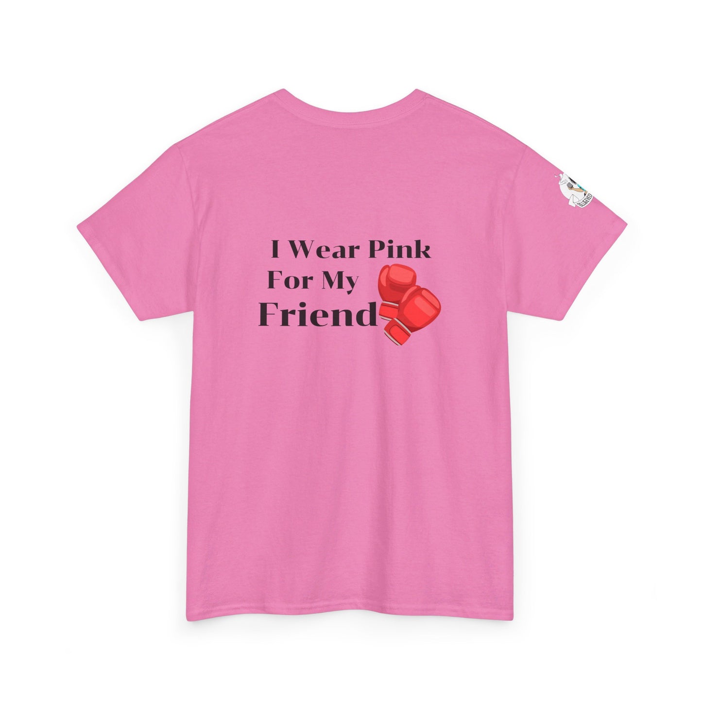 Breast Cancer Fight for Friend Unisex Heavy Cotton Tee