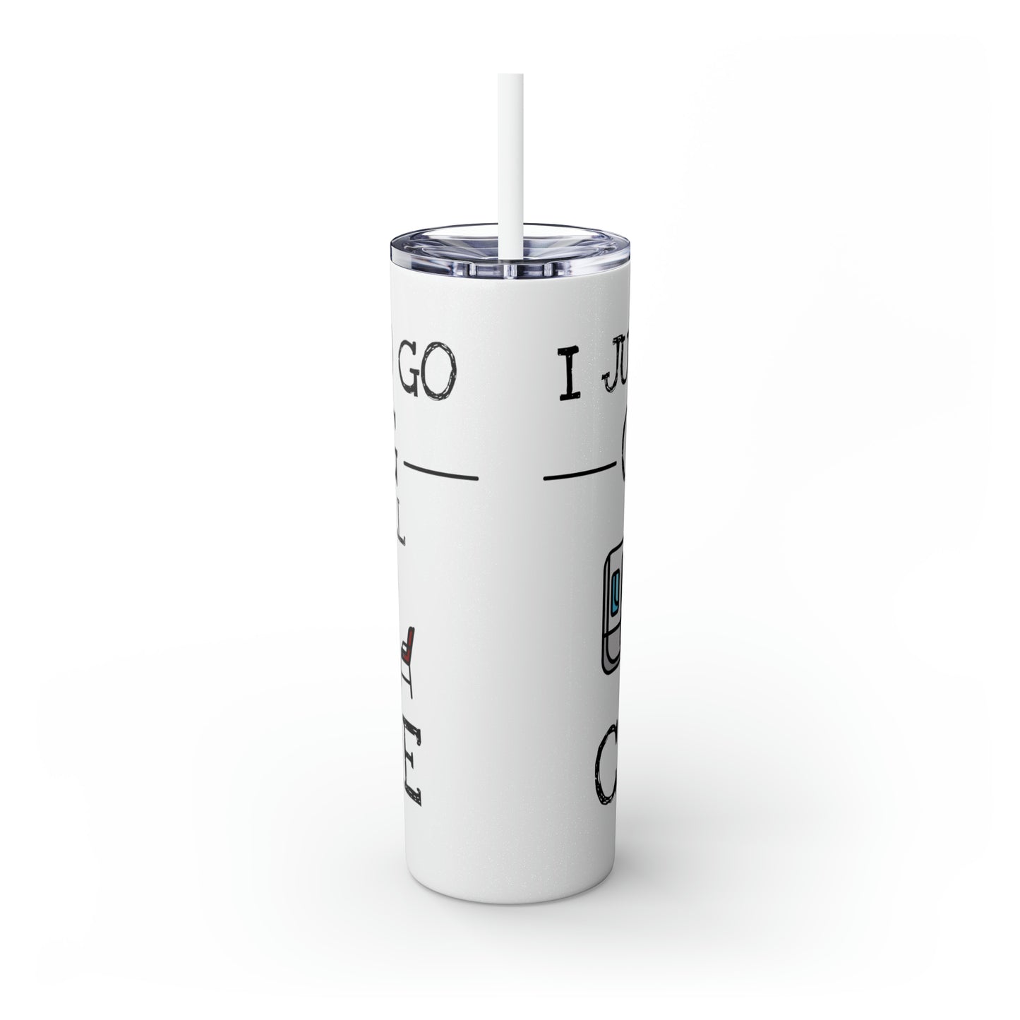 Skinny Tumbler with Straw, 20oz