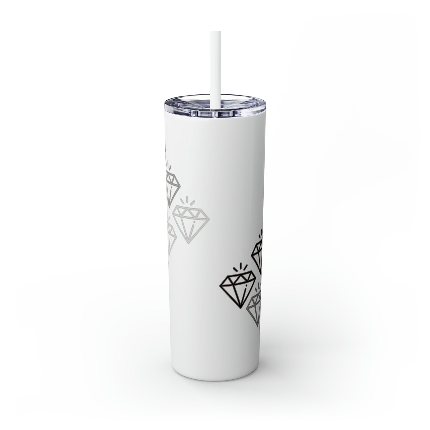 Skinny Tumbler with Straw, 20oz