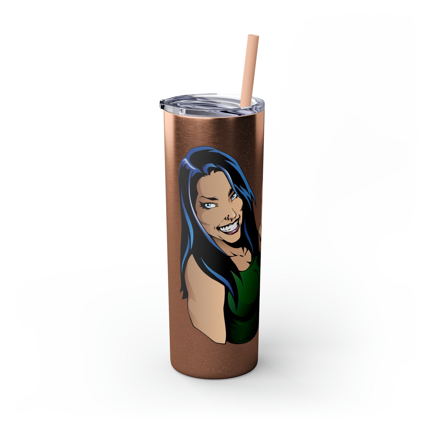 Skinny Tumbler with Straw, 20oz