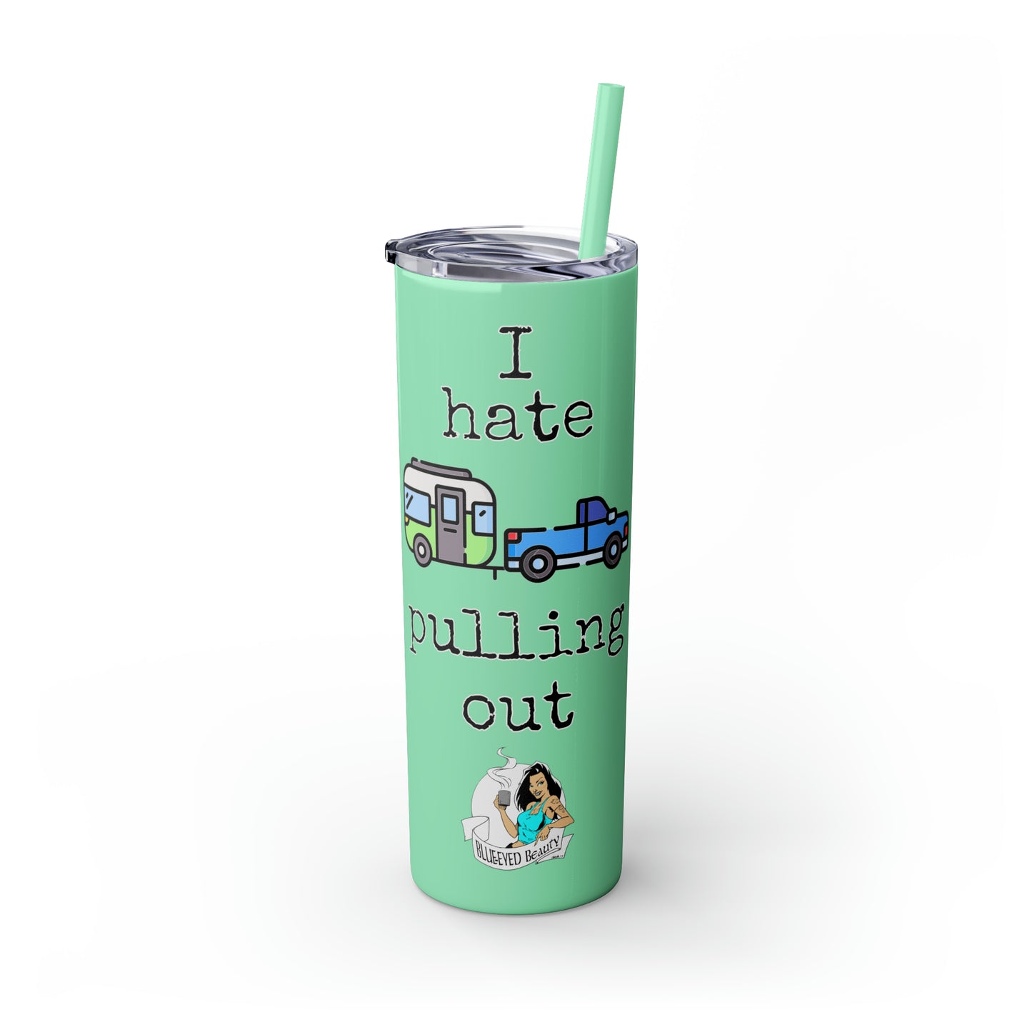 Skinny Tumbler with Straw, 20oz