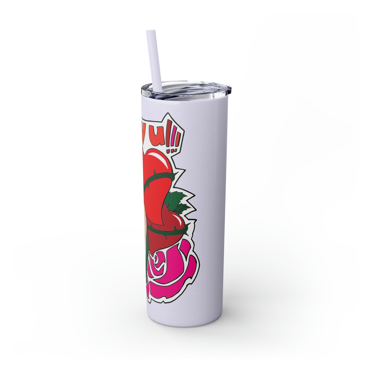 Skinny Tumbler with Straw, 20oz