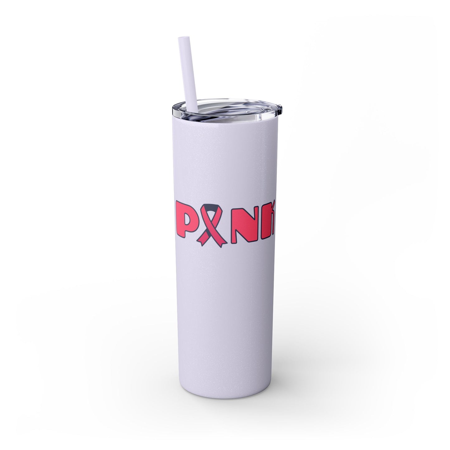 Breast Cancer Awareness Skinny Tumbler with Straw, 20oz