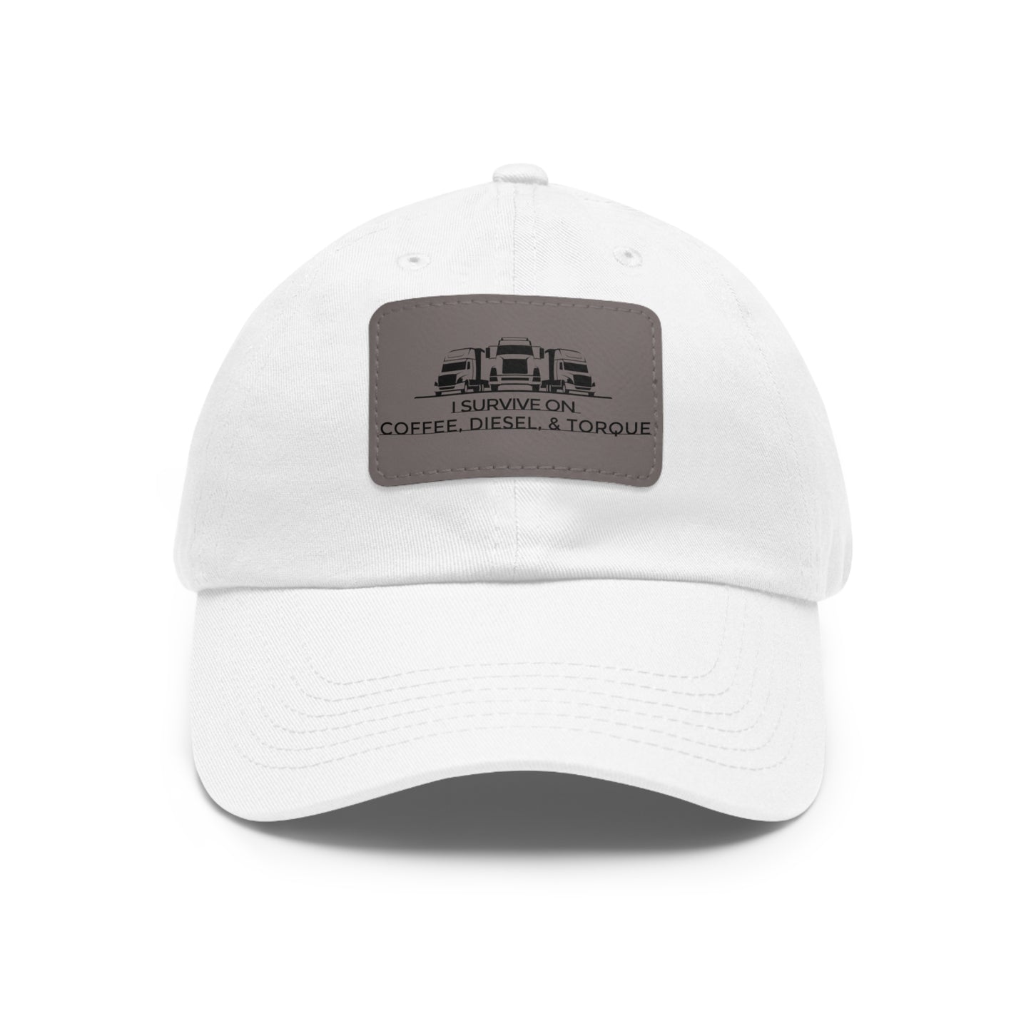 Dad Hat with Leather Patch (Rectangle)