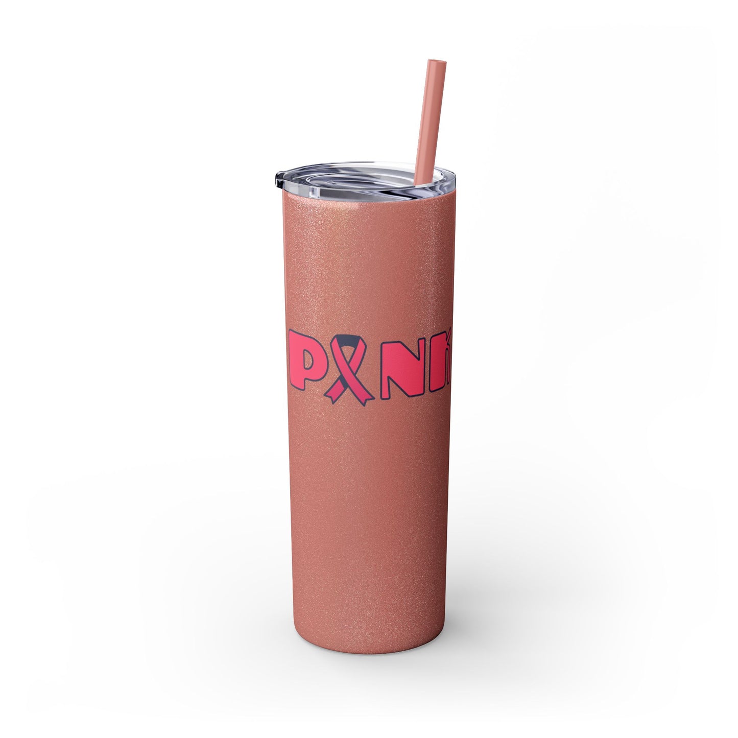 Breast Cancer Awareness Skinny Tumbler with Straw, 20oz