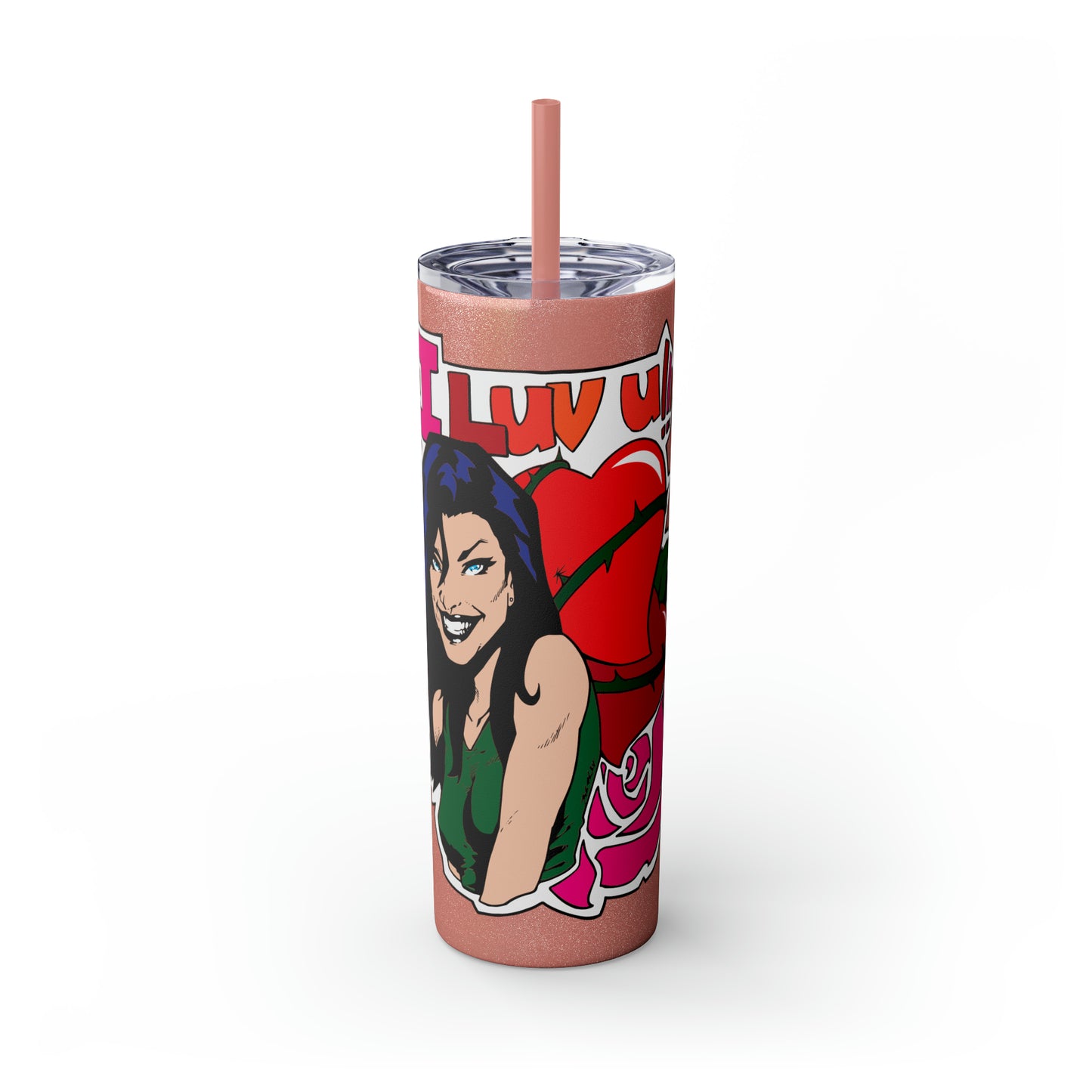 Skinny Tumbler with Straw, 20oz