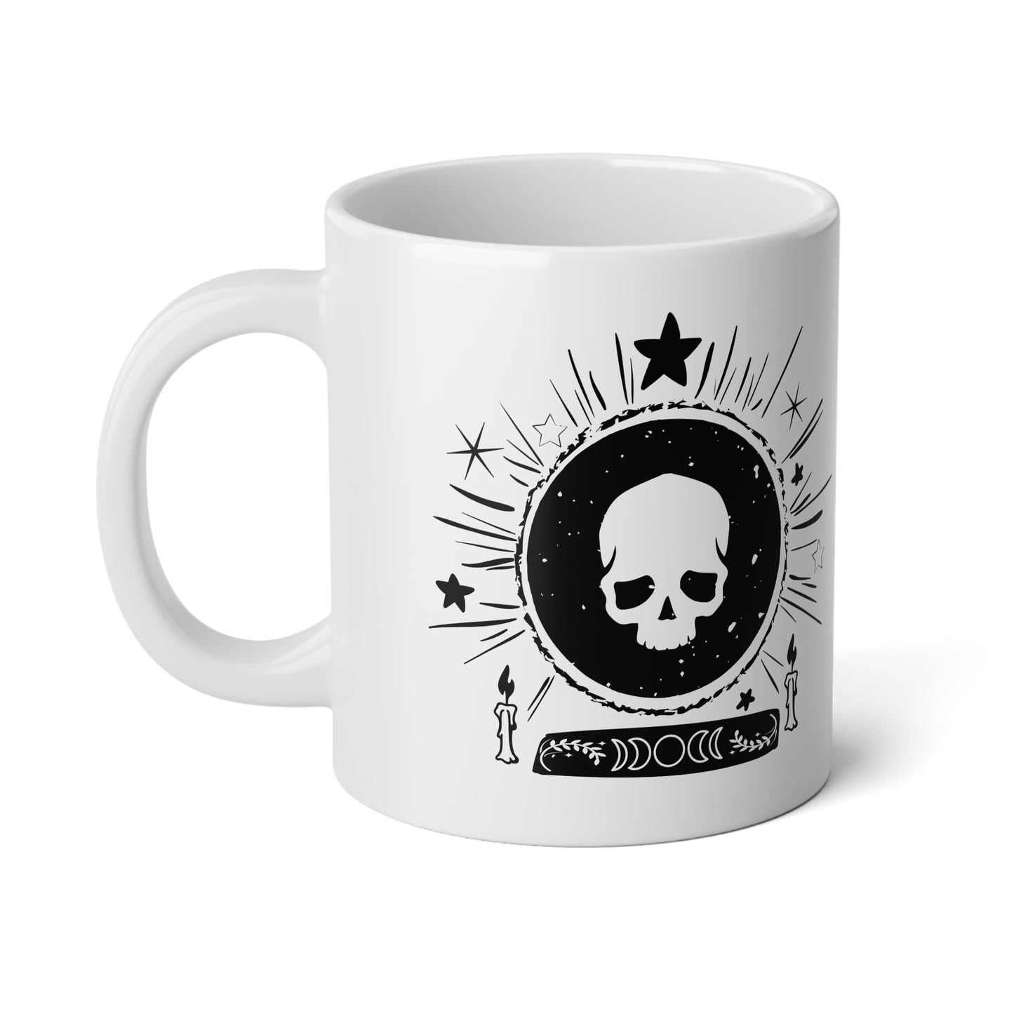 Skull Design Coffee Jumbo Mug, 20oz