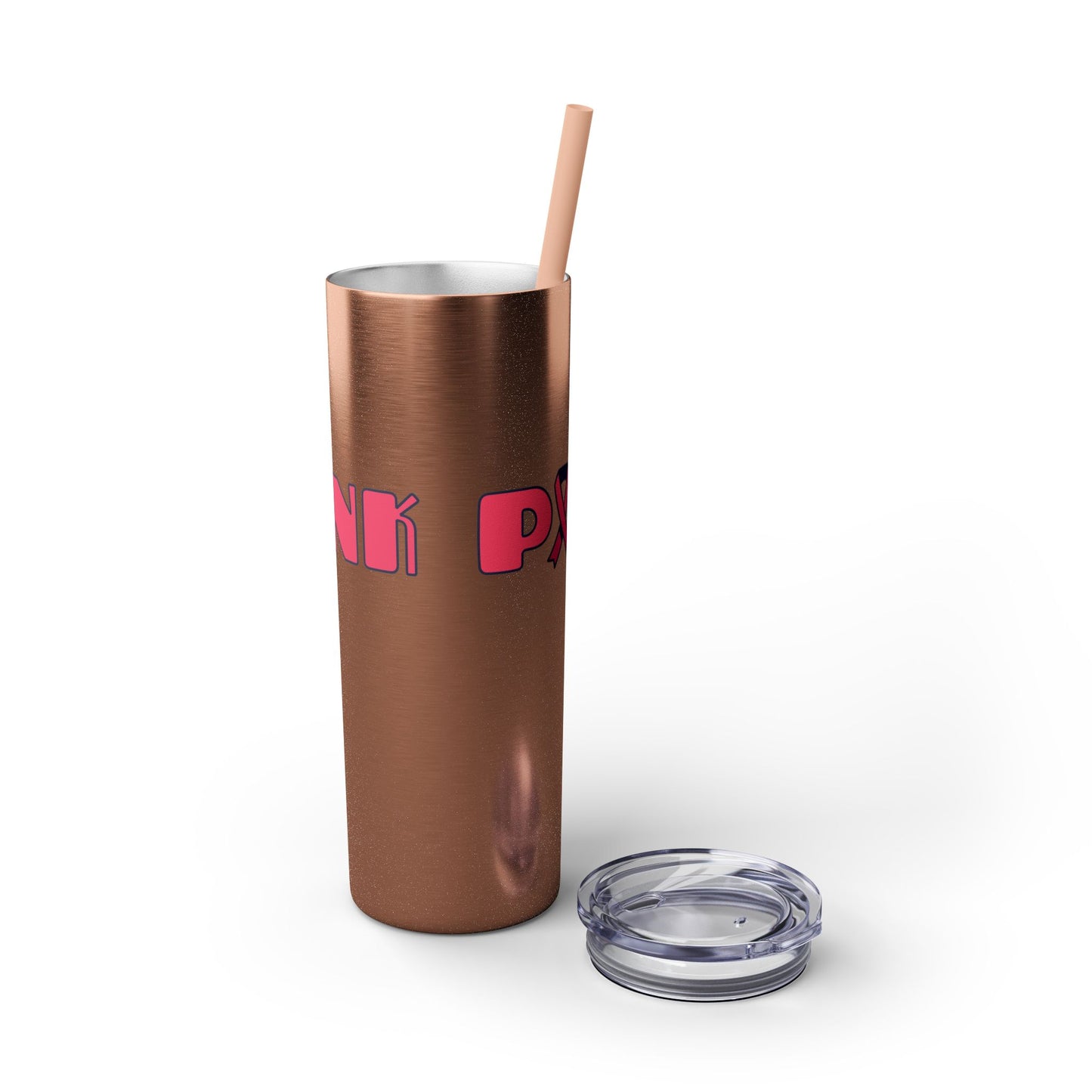 Breast Cancer Awareness Skinny Tumbler with Straw, 20oz