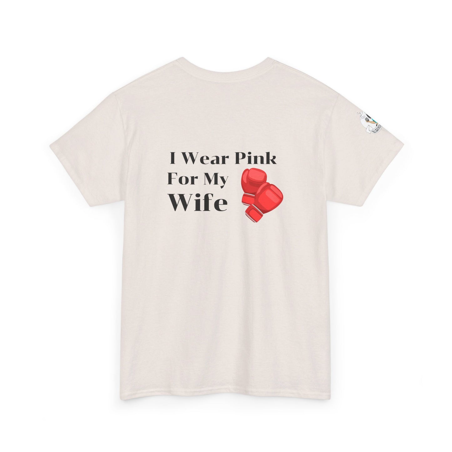 Breast Cancer Fight for Wife Unisex Heavy Cotton Tee