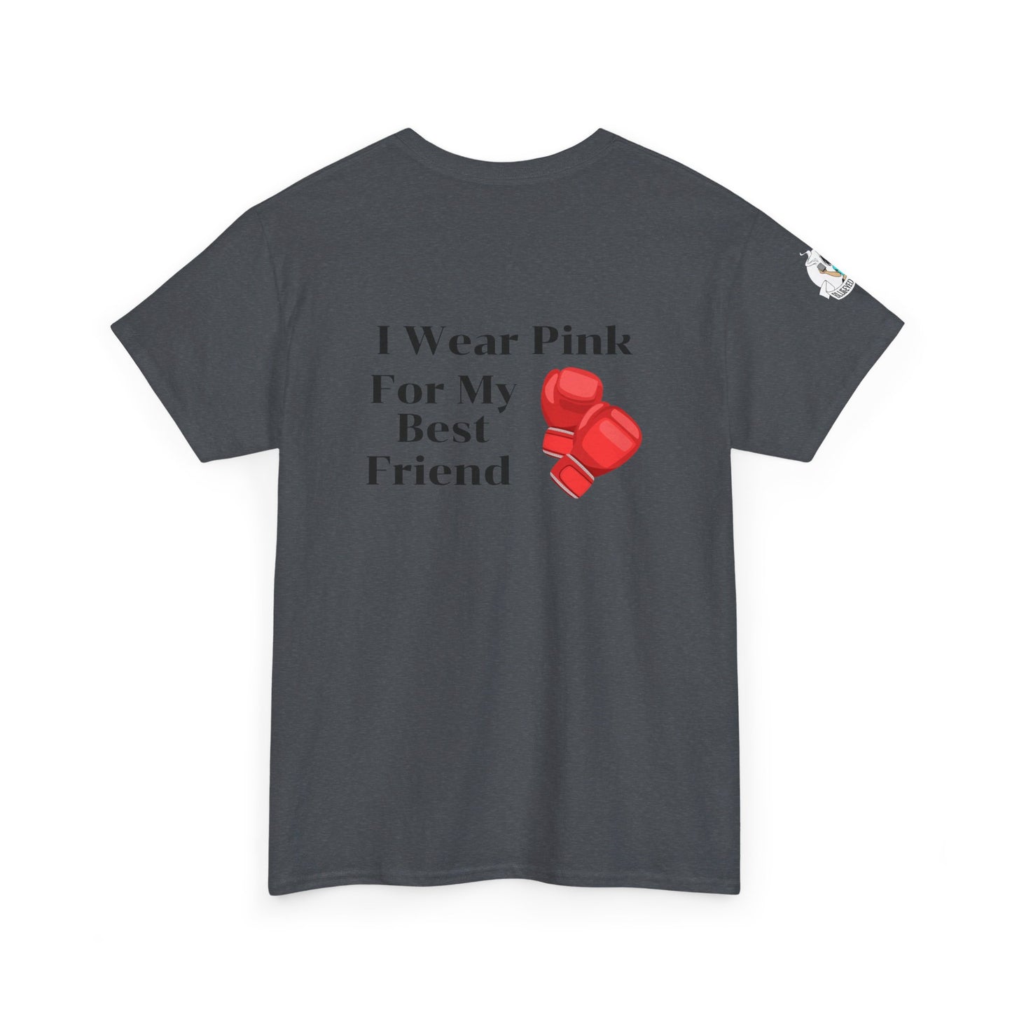 Breast Cancer Fight for Best Friend Unisex Heavy Cotton Tee