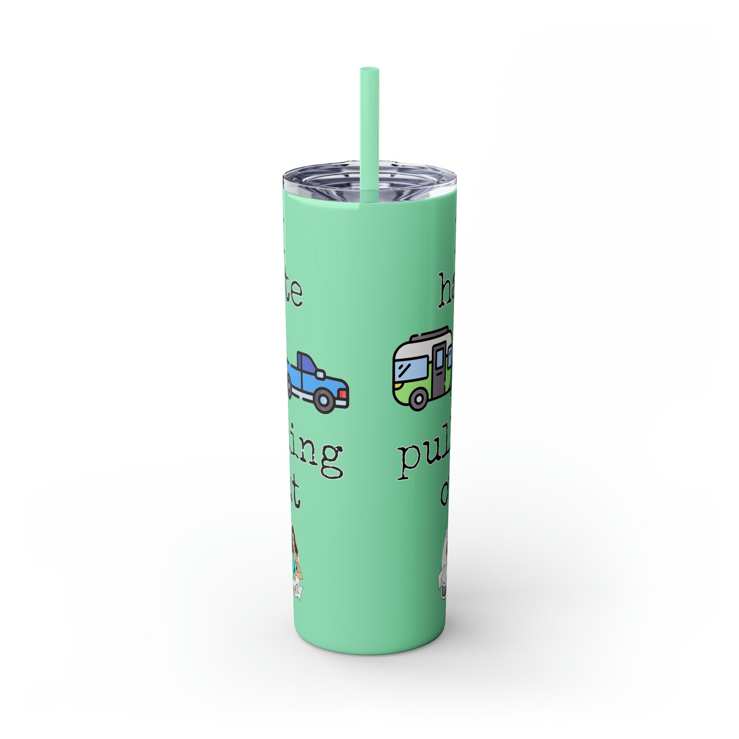 Skinny Tumbler with Straw, 20oz