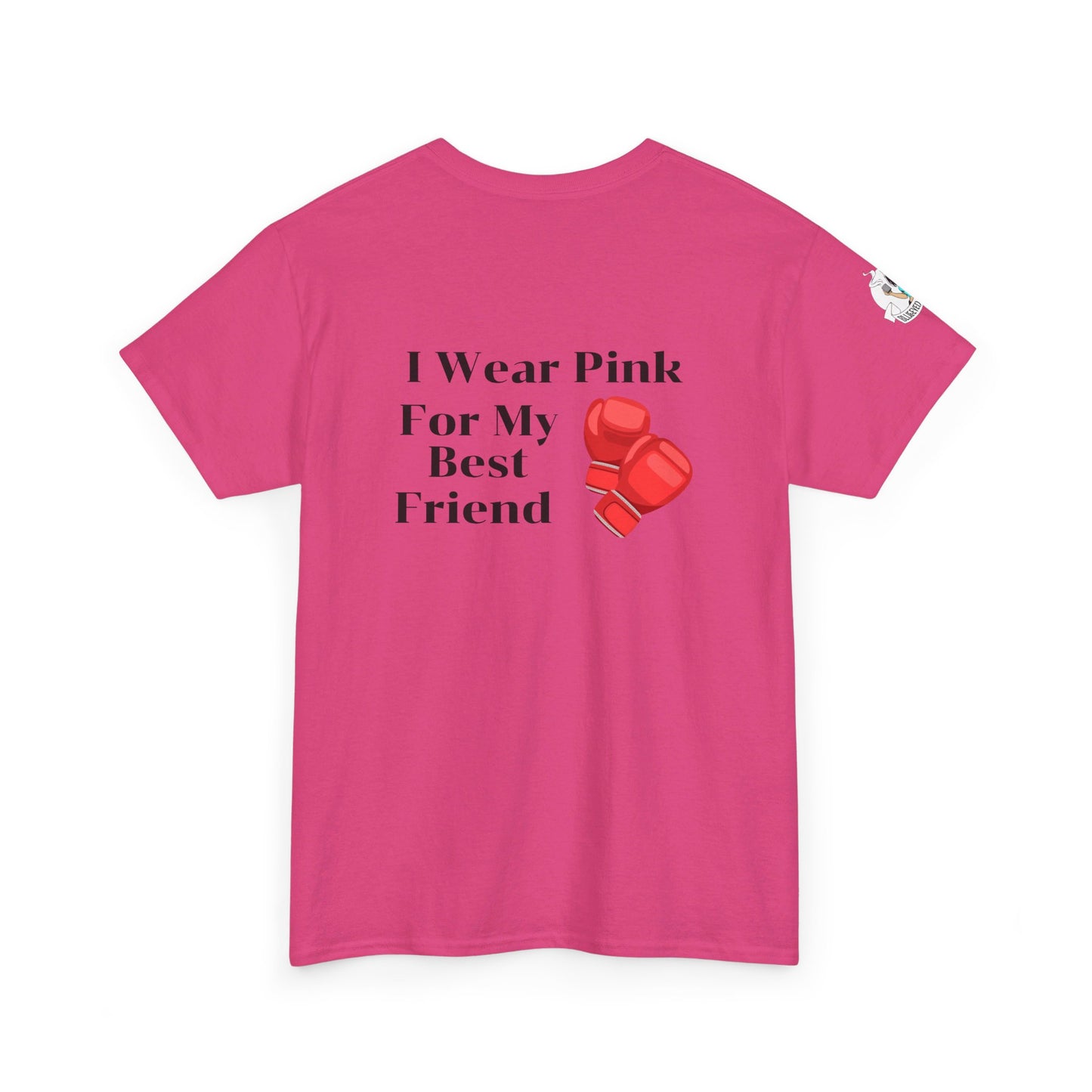 Breast Cancer Fight for Best Friend Unisex Heavy Cotton Tee