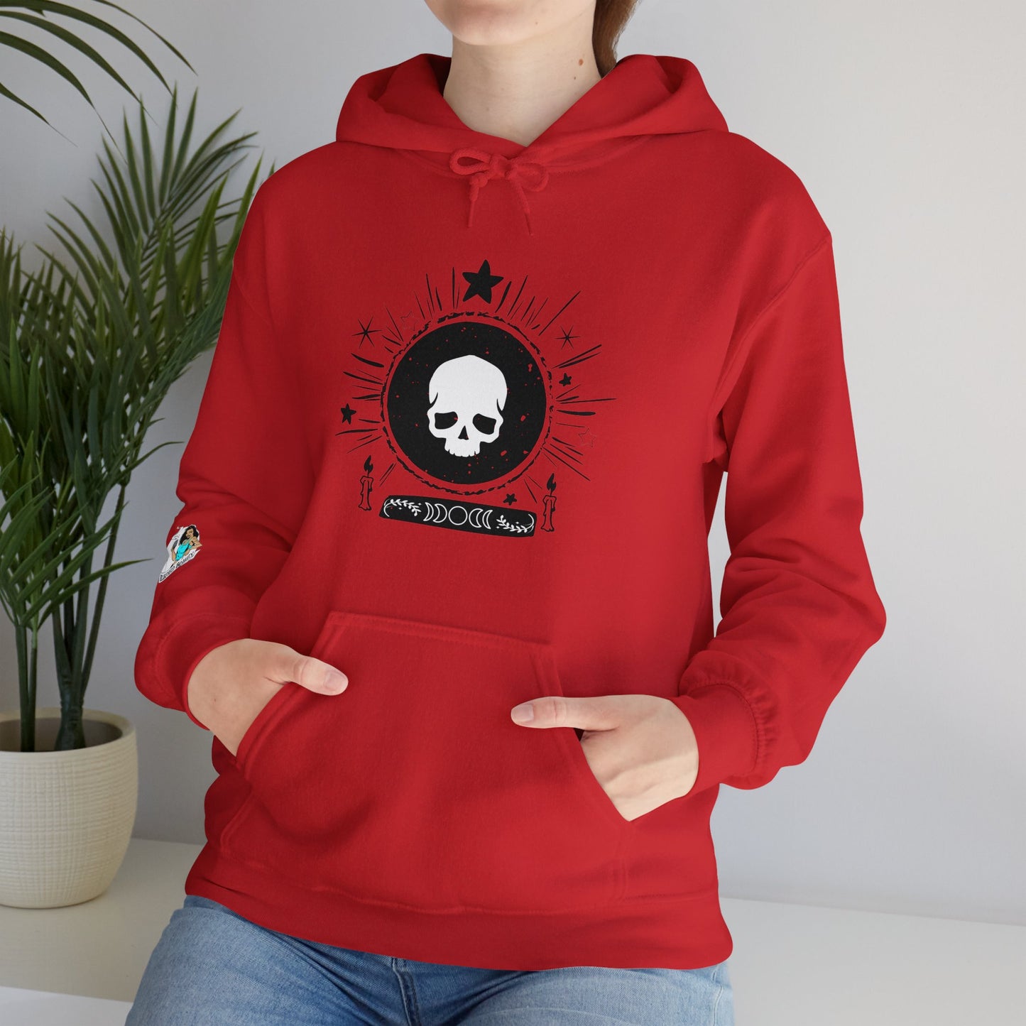 Skull Design Unisex Heavy Blend™ Hooded Sweatshirt