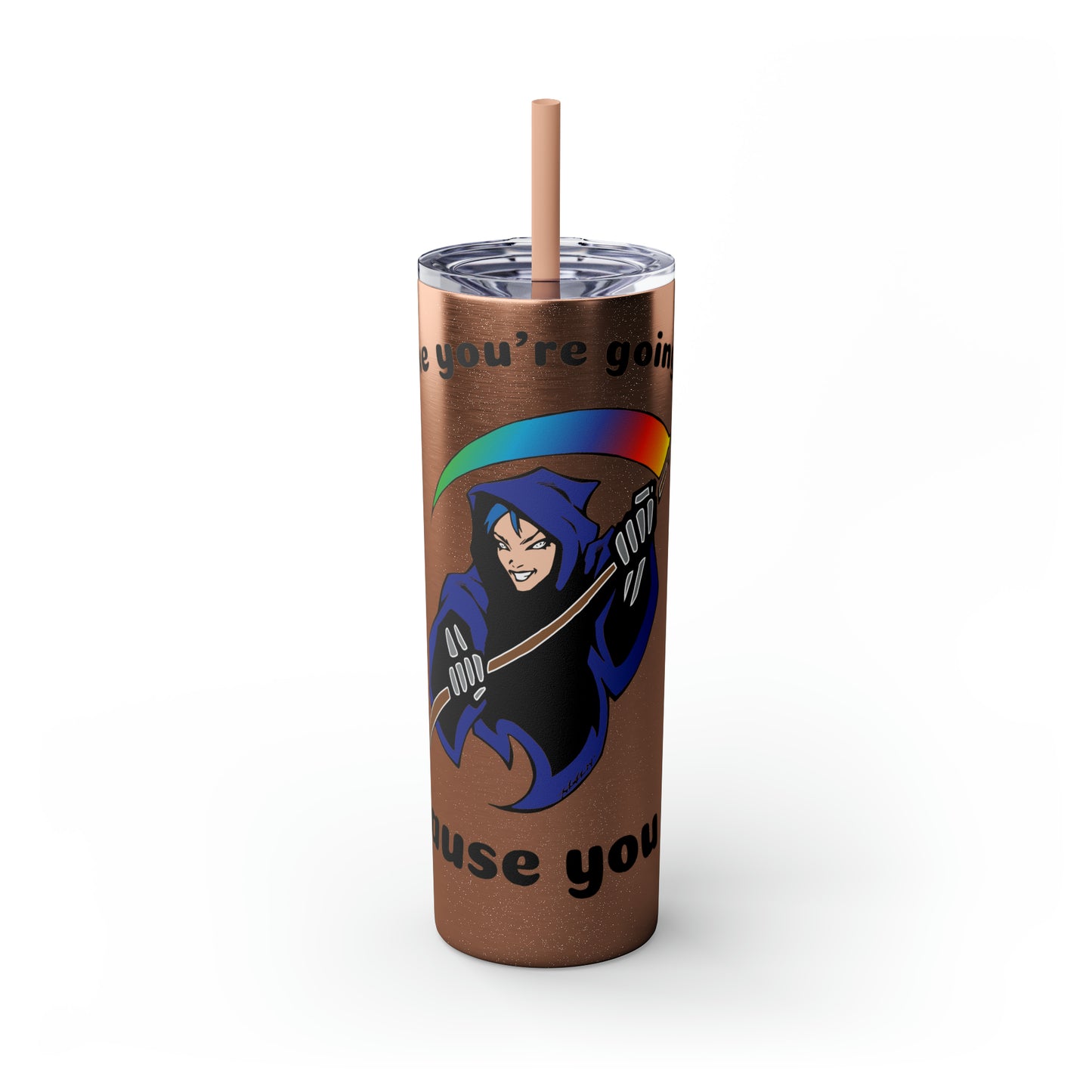 Skinny Tumbler with Straw, 20oz