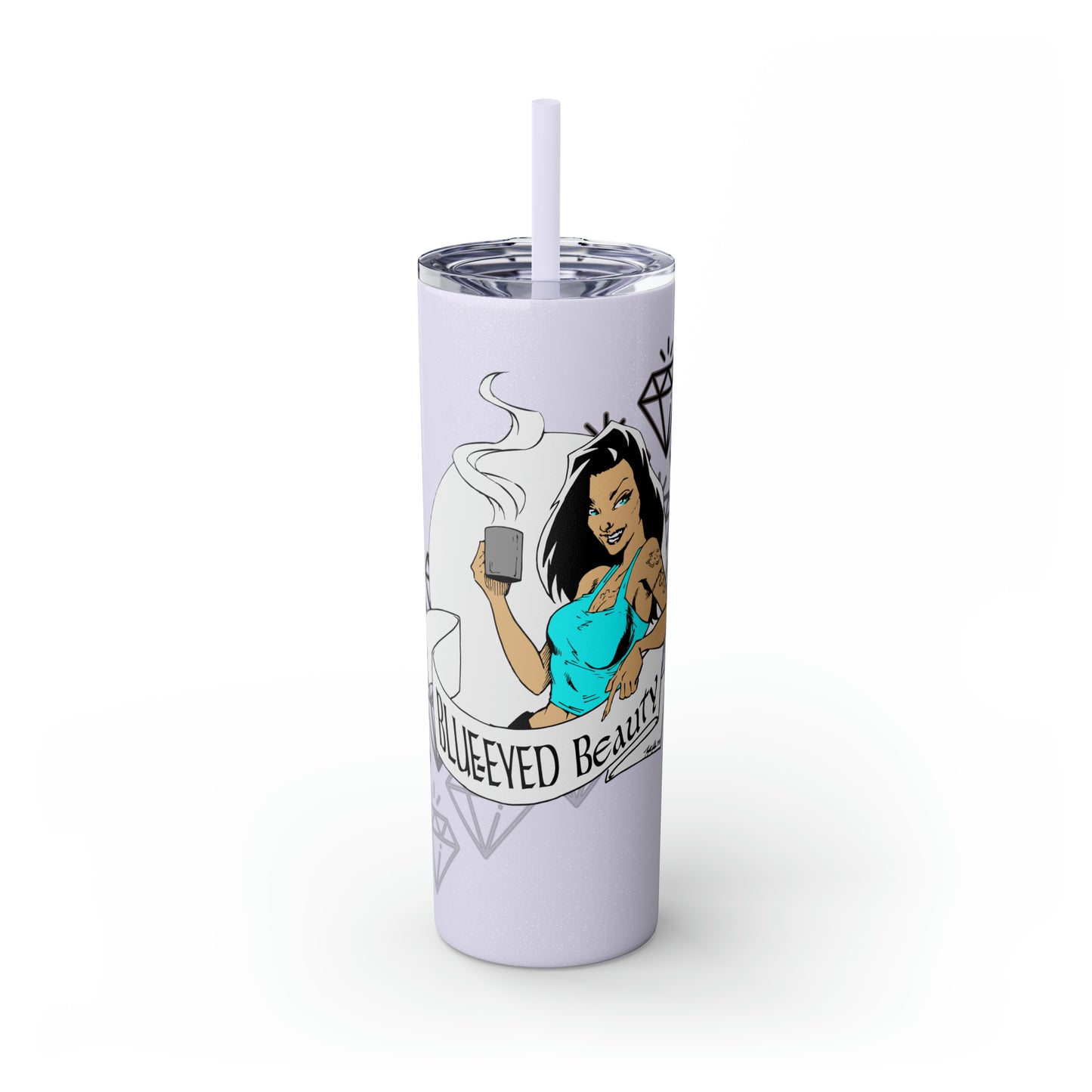 Skinny Tumbler with Straw, 20oz