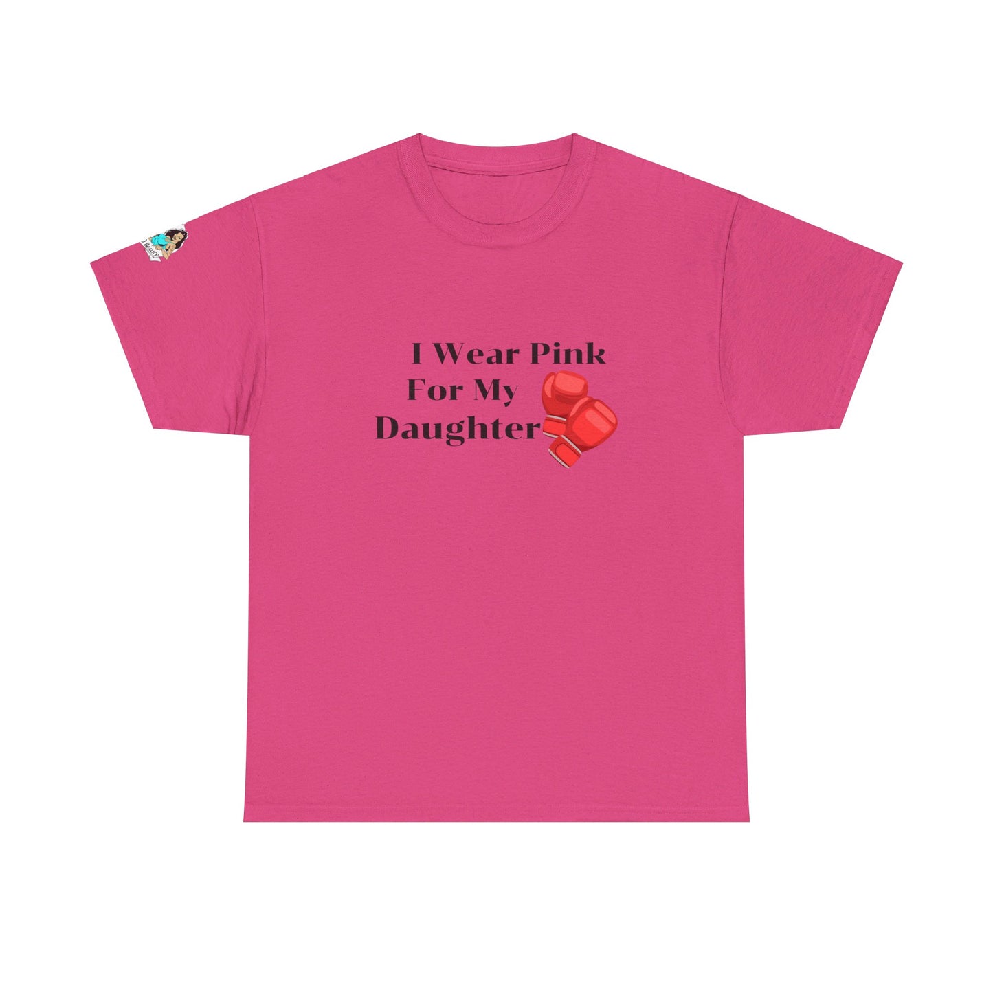 FRONT Breast Cancer Fight for Daughter Unisex Heavy Cotton Tee