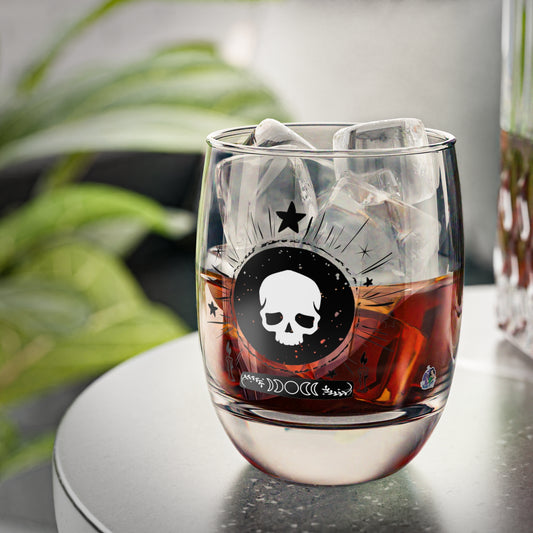 Skull Design Whiskey Glass