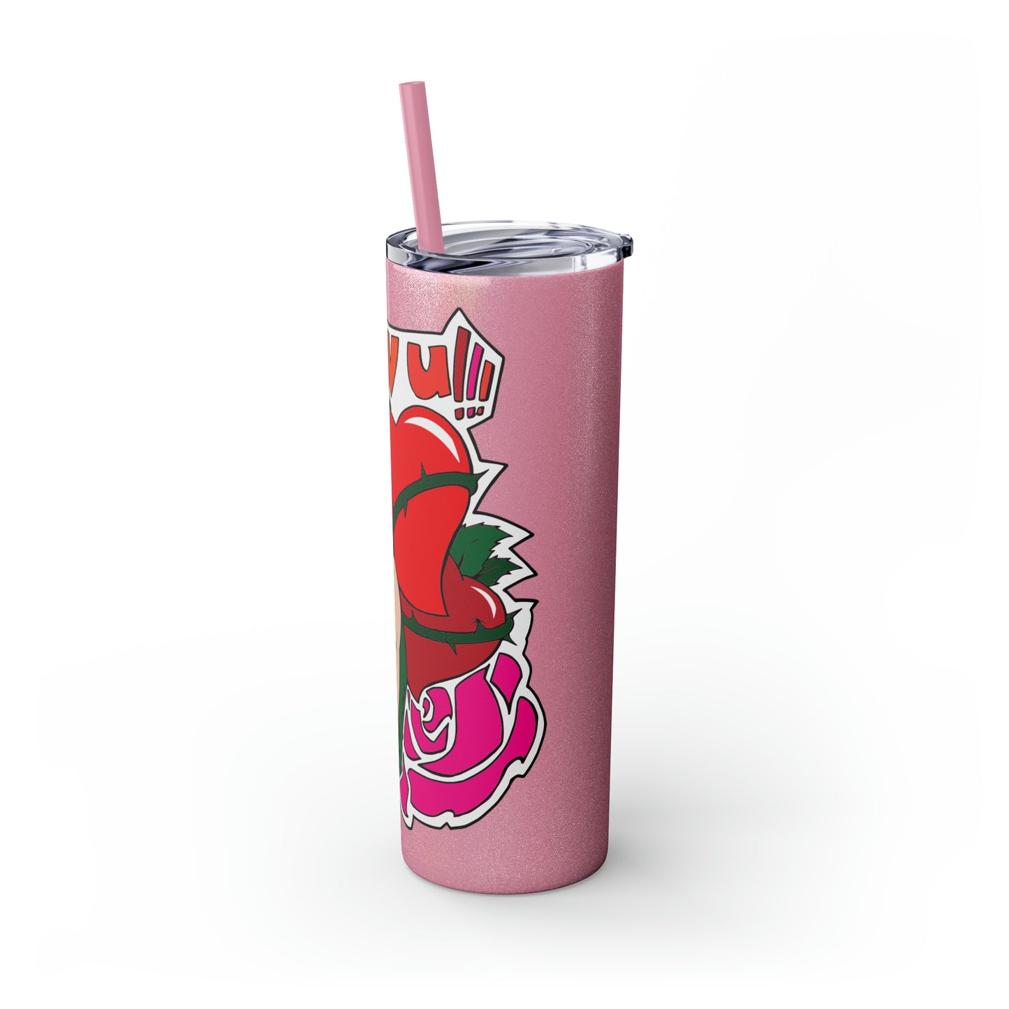 Skinny Tumbler with Straw, 20oz