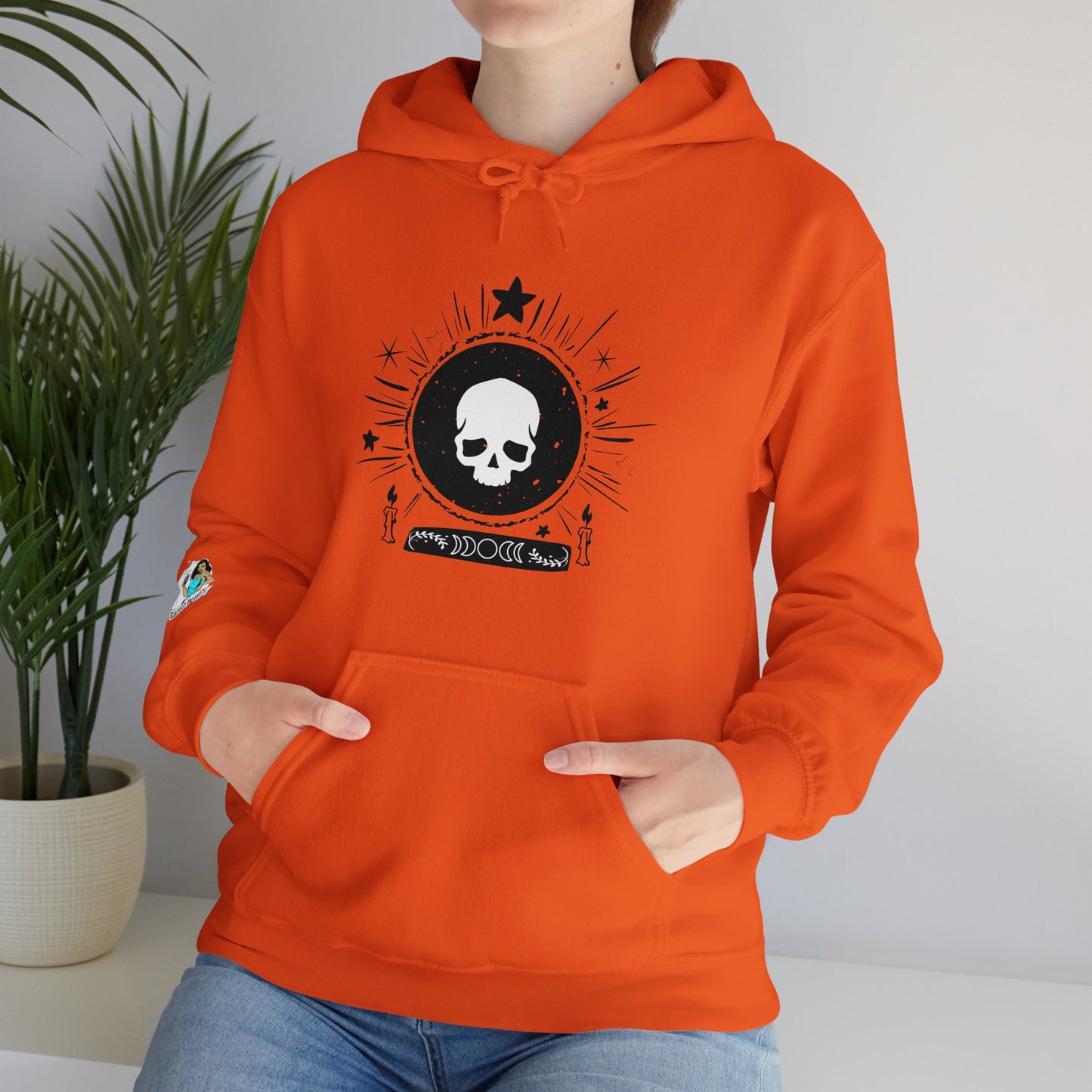 Skull Design Unisex Heavy Blend™ Hooded Sweatshirt