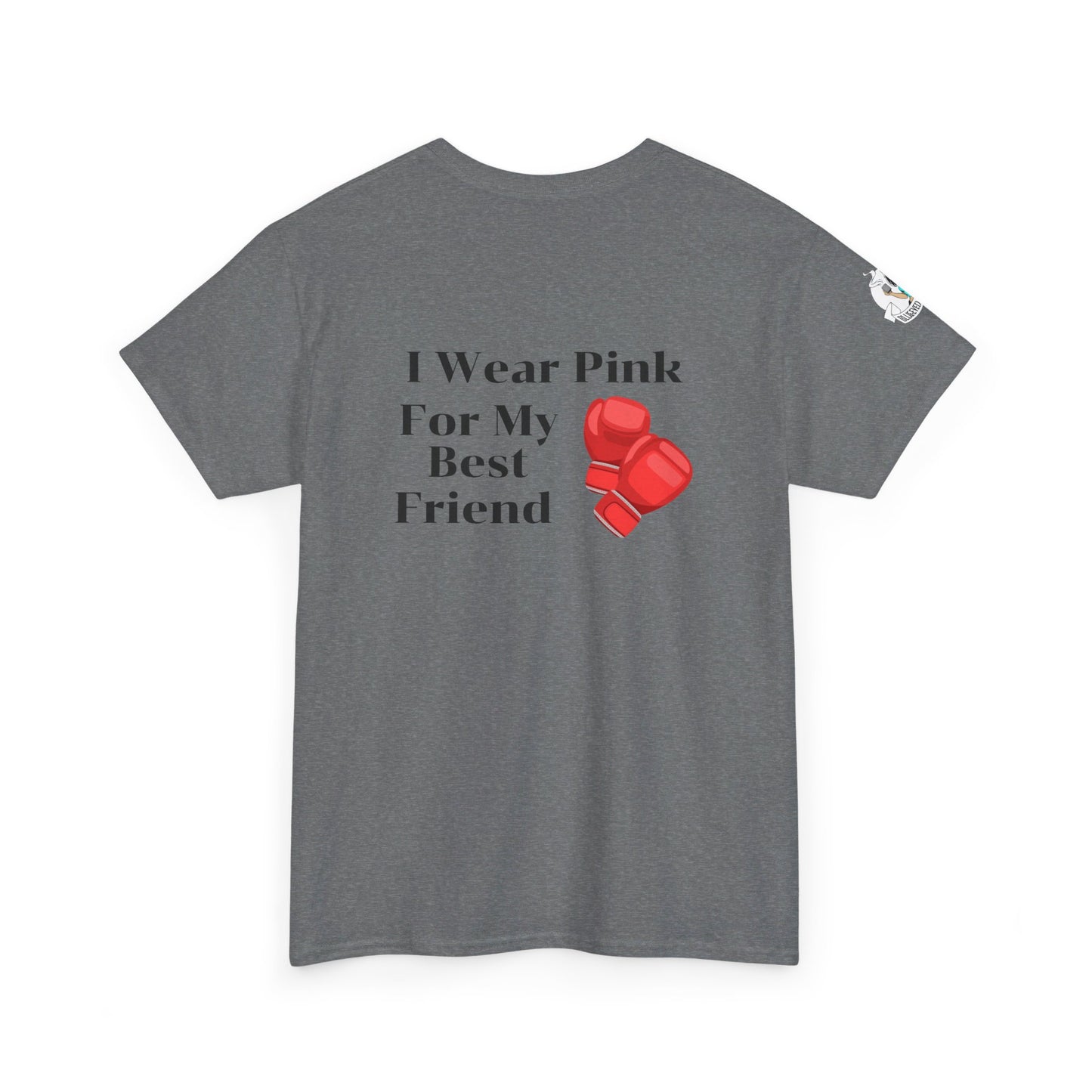 Breast Cancer Fight for Best Friend Unisex Heavy Cotton Tee