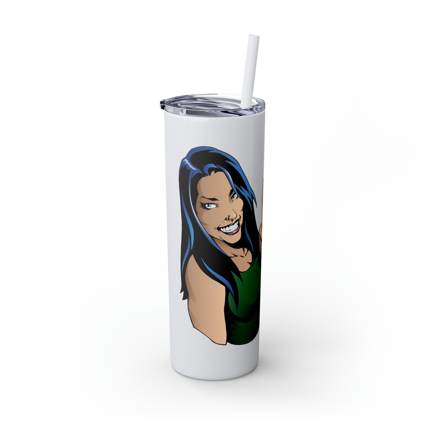 Skinny Tumbler with Straw, 20oz