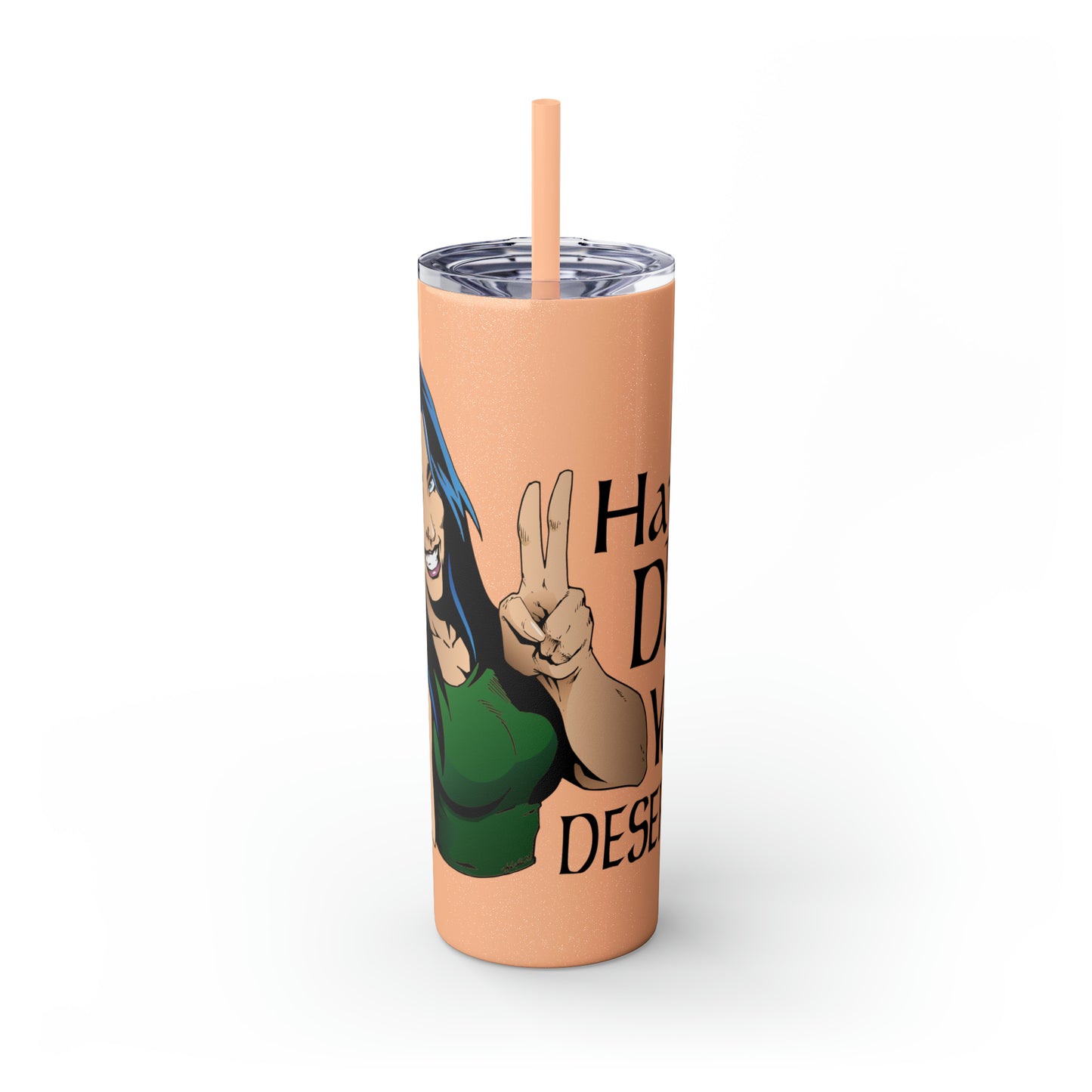 Skinny Tumbler with Straw, 20oz