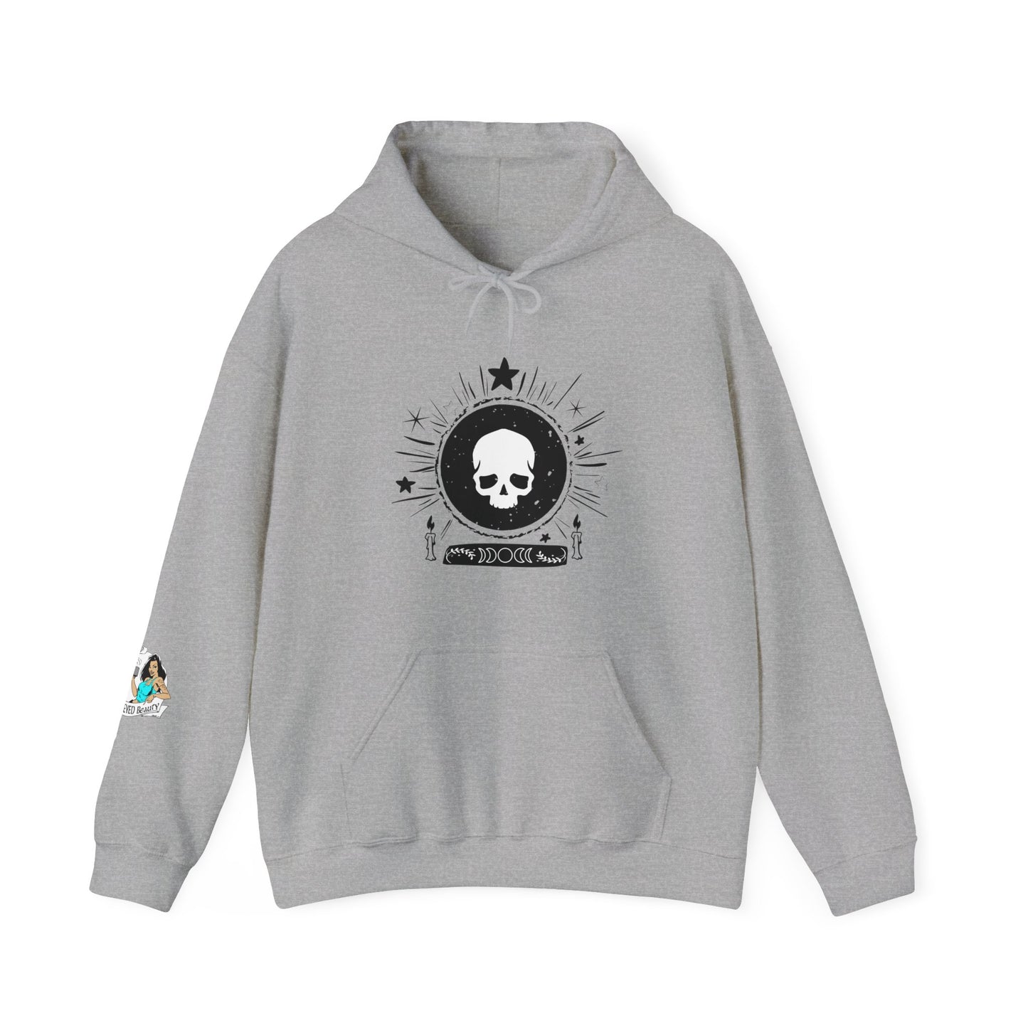 Skull Design Unisex Heavy Blend™ Hooded Sweatshirt