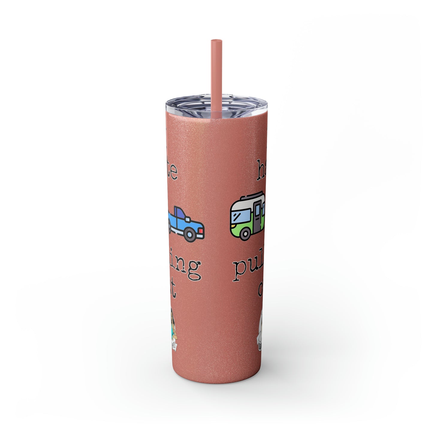 Skinny Tumbler with Straw, 20oz