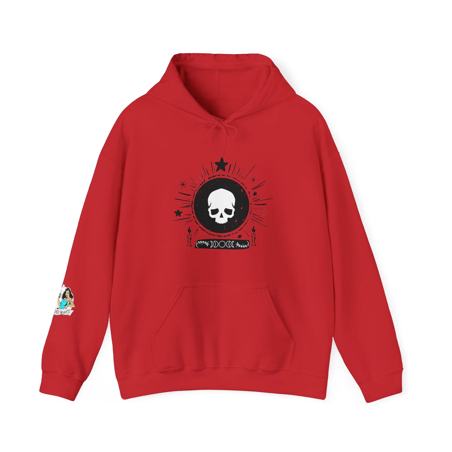 Skull Design Unisex Heavy Blend™ Hooded Sweatshirt