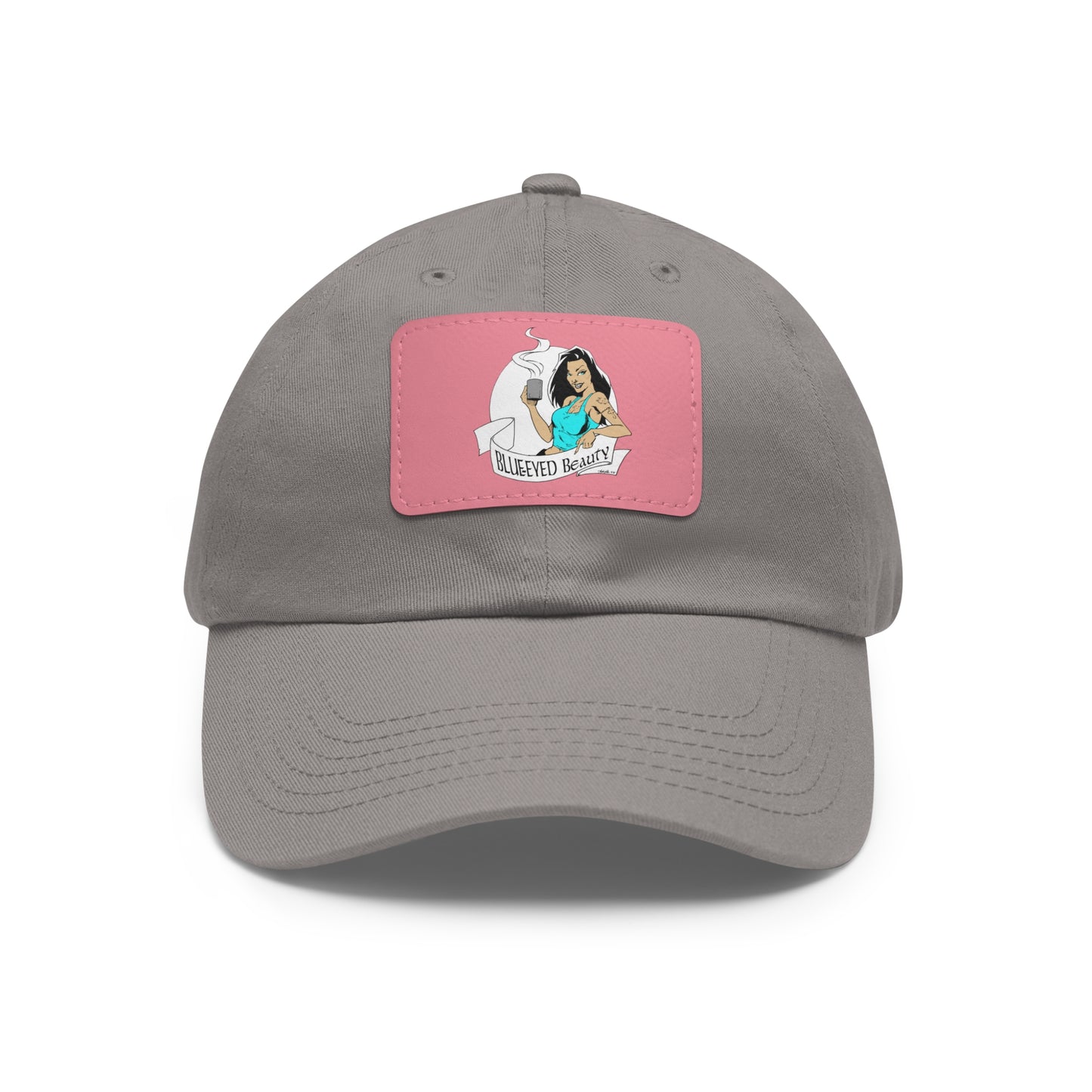 Dad Hat with Leather Patch (Rectangle)