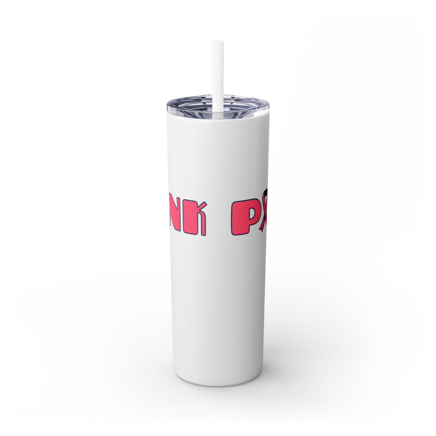 Breast Cancer Awareness Skinny Tumbler with Straw, 20oz