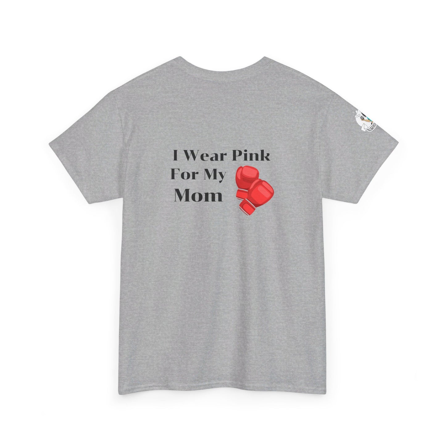 Breast Cancer Fight for Mom Unisex Heavy Cotton Tee