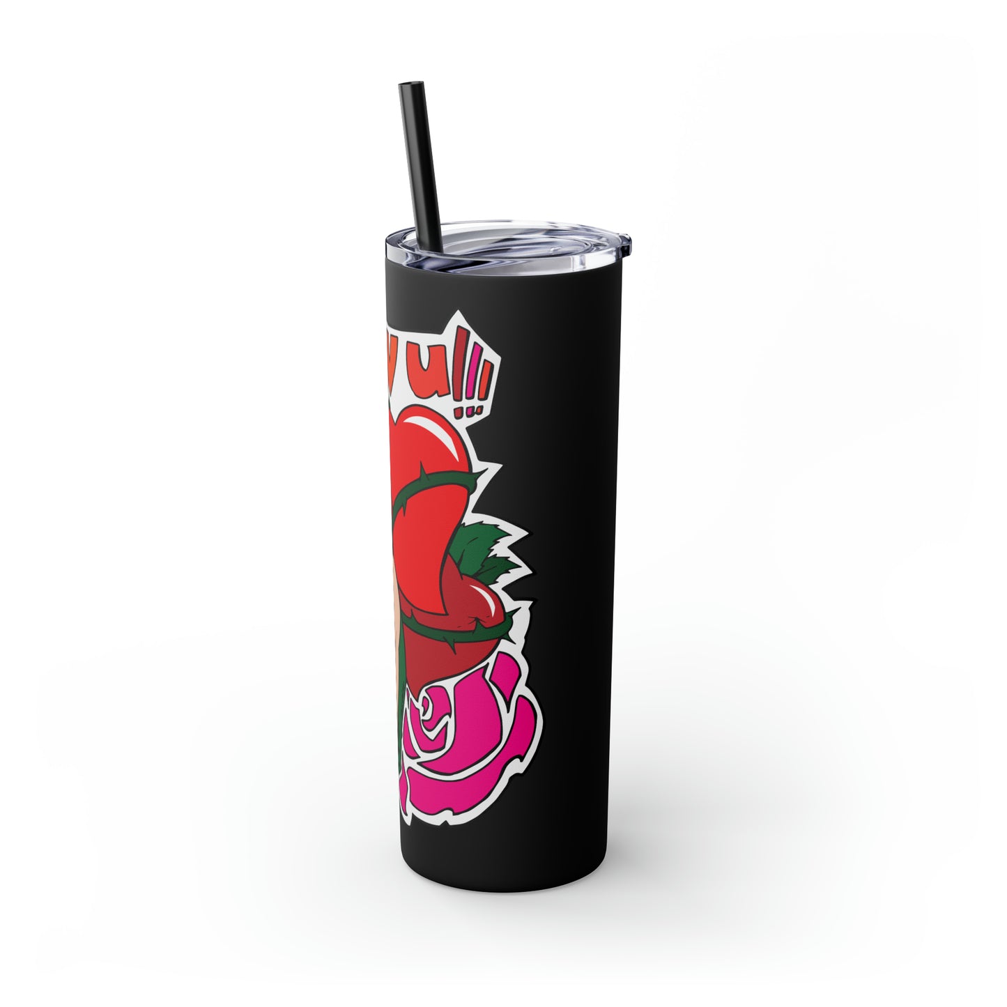 Skinny Tumbler with Straw, 20oz