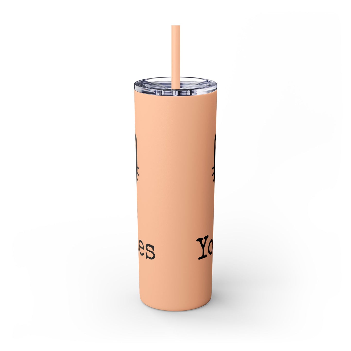 Show me your Kitties Skinny Tumbler with Straw, 20oz