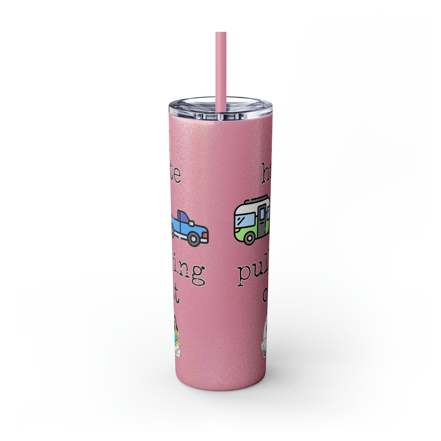 Skinny Tumbler with Straw, 20oz