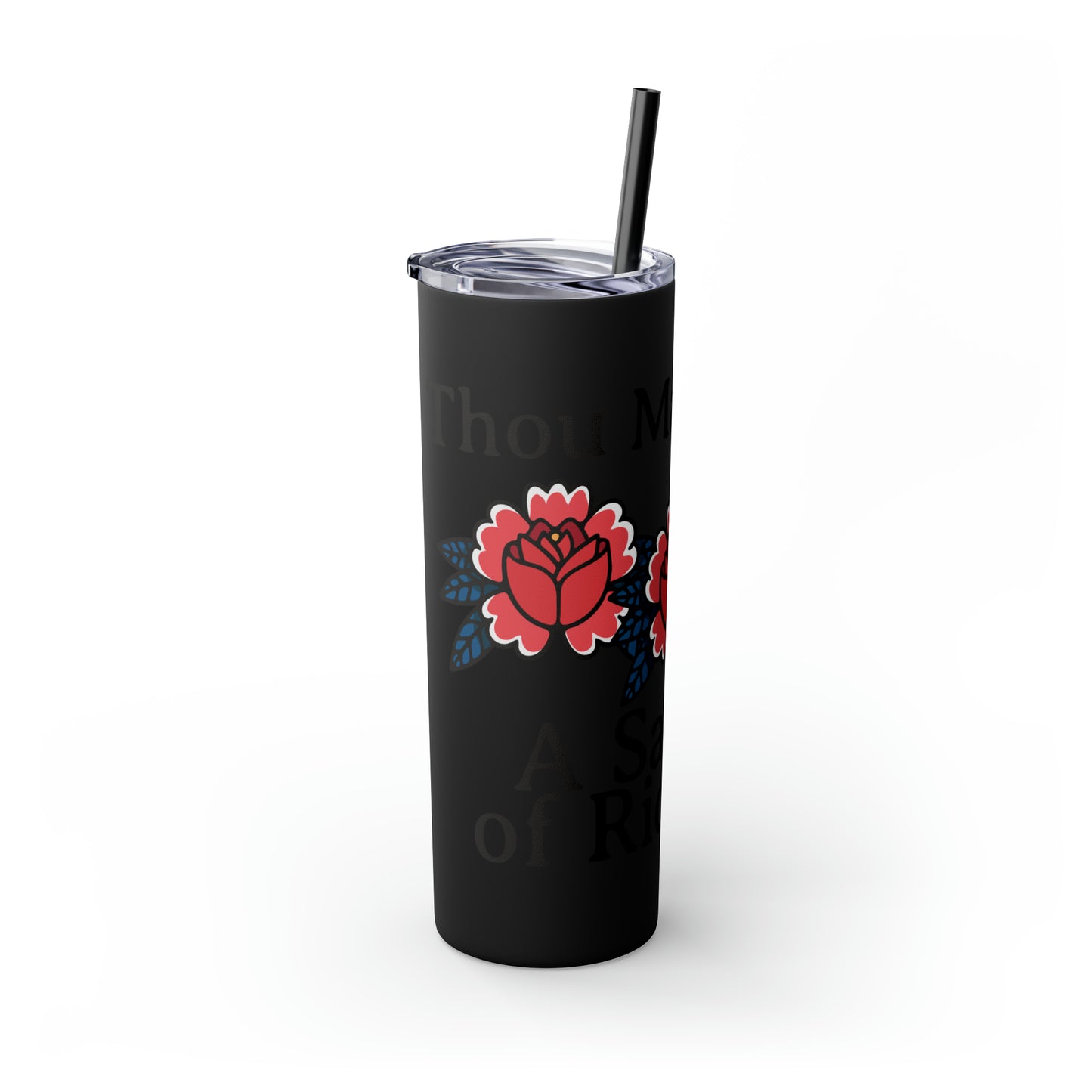 Skinny Tumbler with Straw, 20oz