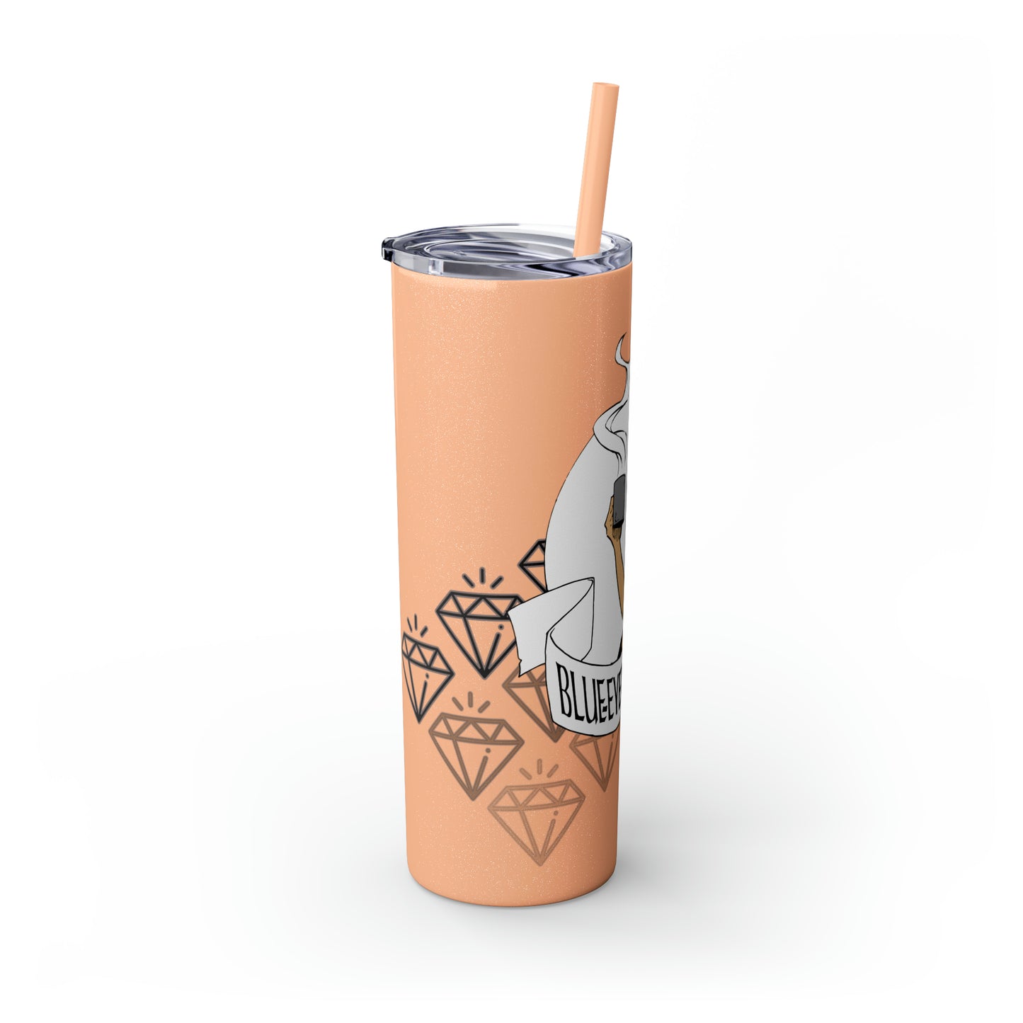 Skinny Tumbler with Straw, 20oz